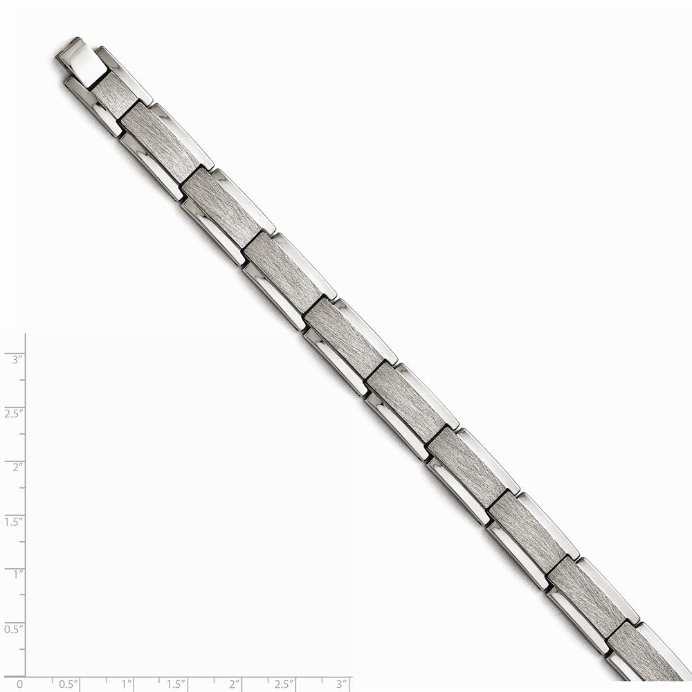 Chisel Tungsten Polished And Satin Bracelet