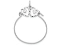 FJC Finejewelers 14k White Gold Heart Charm Holder