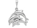 FJC Finejewelers 14k White Gold Dolphin Charm