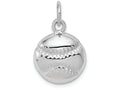 FJC Finejewelers 14k White Gold Baseball Charm