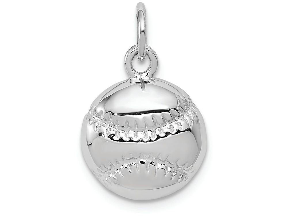FJC Finejewelers 14k White Gold Baseball Charm