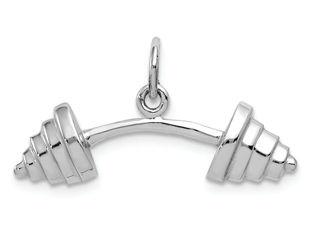 FJC Finejewelers 14k White Gold Barbell Charm