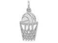 FJC Finejewelers 14k White Gold Basketball Charm