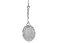 FJC Finejewelers 14k White Gold Tennis Racquet Charm