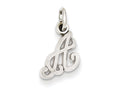 FJC Finejewelers 14 kt White Gold Casted Initial A Charm
