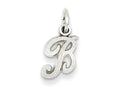 FJC Finejewelers 14 kt White Gold Casted Initial B Charm
