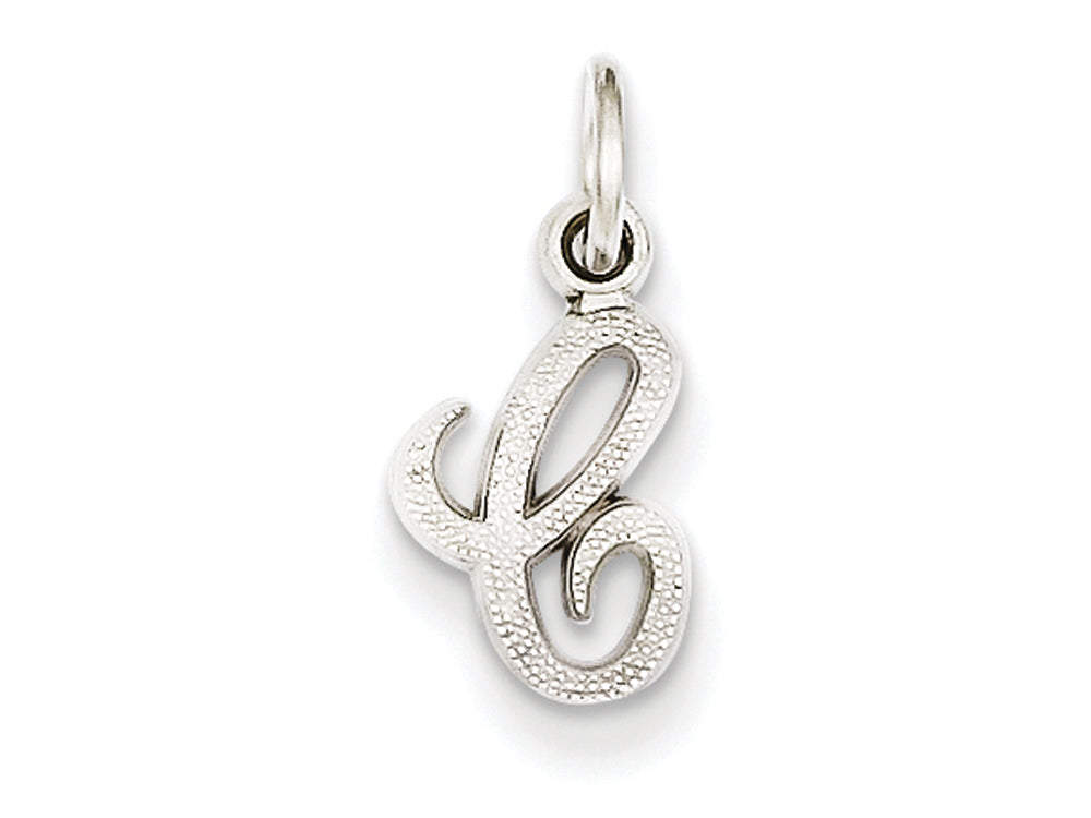 FJC Finejewelers 14 kt White Gold Casted Initial C Charm