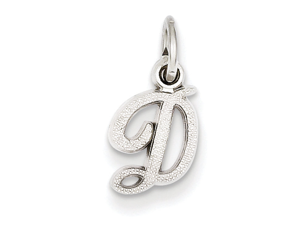 FJC Finejewelers 14 kt White Gold Casted Initial D Charm
