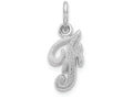 FJC Finejewelers 14k White Gold Casted Initial F Charm