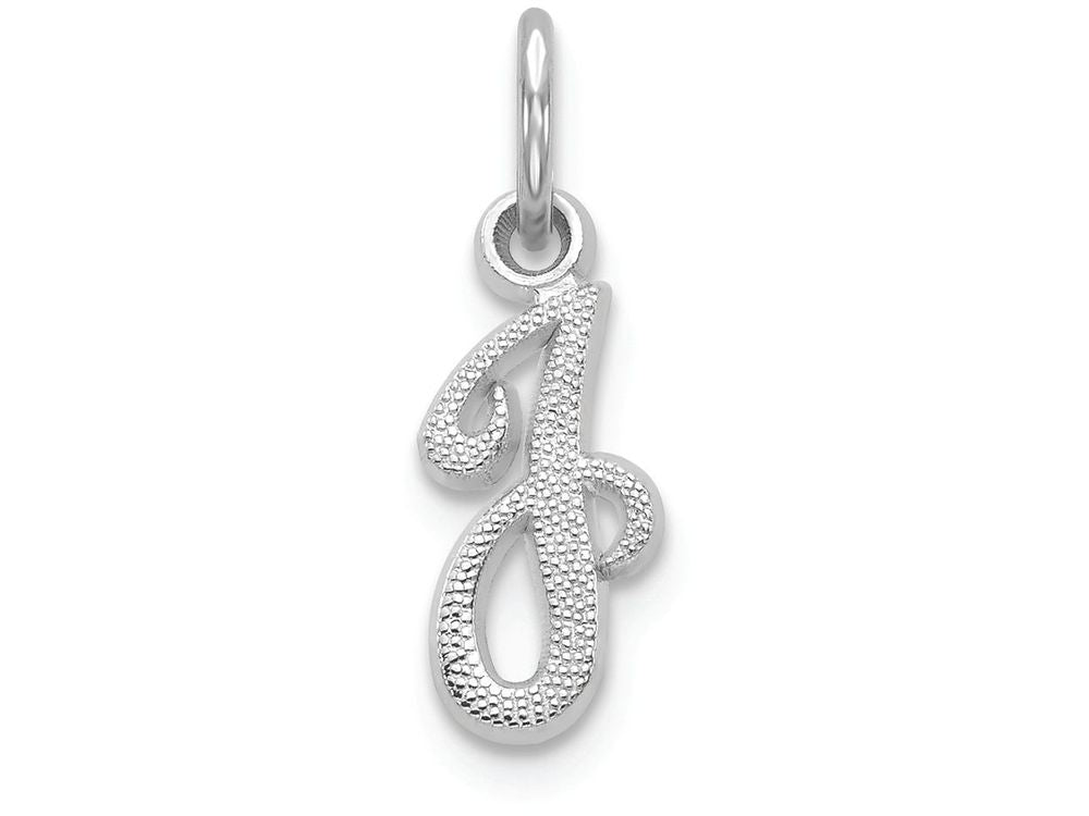 FJC Finejewelers 14k White Gold Casted Initial J Charm