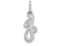 FJC Finejewelers 14k White Gold Casted Initial J Charm