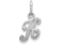 FJC Finejewelers 14k White Gold Casted Initial K Charm