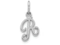 FJC Finejewelers 14k White Gold Casted Initial R Charm