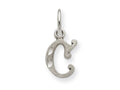 FJC Finejewelers 14k White Gold Bright-cut Initial C Charm