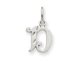 FJC Finejewelers 14k White Gold Bright-cut Initial D Charm