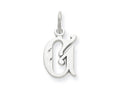 FJC Finejewelers 14k White Gold Bright-cut Initial G Charm