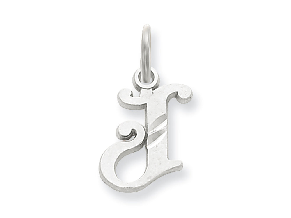FJC Finejewelers 14k White Gold Bright-cut Initial J Charm