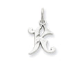FJC Finejewelers 14k White Gold Bright-cut Initial K Charm
