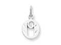 FJC Finejewelers 14k White Gold Bright-cut Initial O Charm