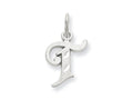 FJC Finejewelers 14k White Gold Bright-cut Initial T Charm