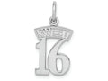 FJC Finejewelers 14k White Gold Sweet 16 Charm