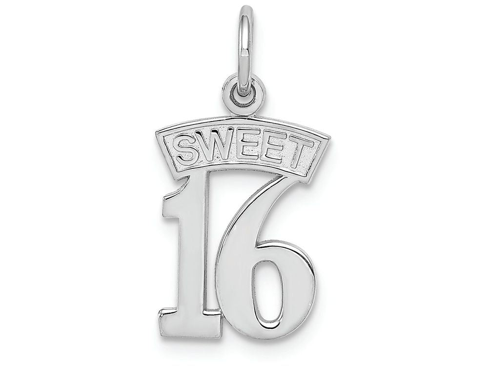 FJC Finejewelers 14k White Gold Sweet 16 Charm