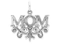 FJC Finejewelers 14k White Gold Mom Charm