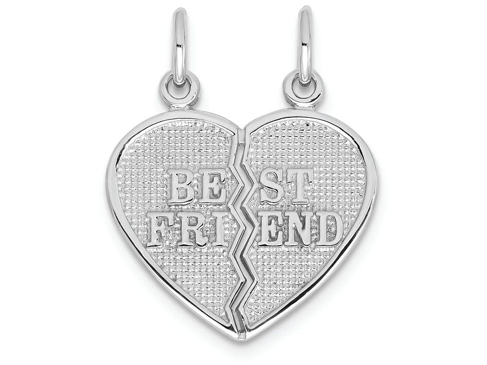 FJC Finejewelers 14k White Gold Best Friend Break-apart Charm