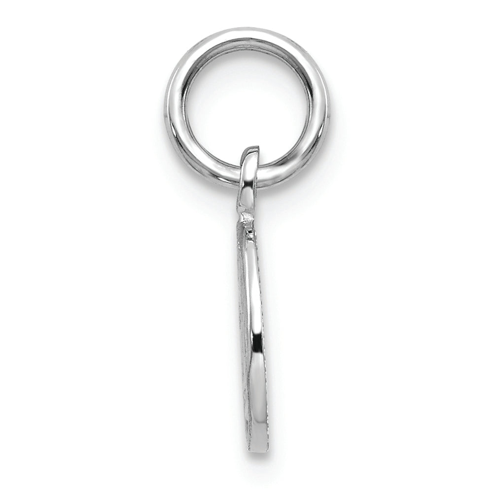 FJC Finejewelers 14k White Gold Small Polished Angel Charm