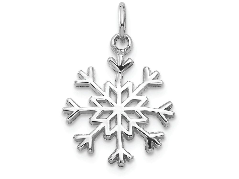 FJC Finejewelers 14k White Gold Snowflake Charm