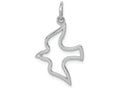 FJC Finejewelers 14k White Gold Dove Charm