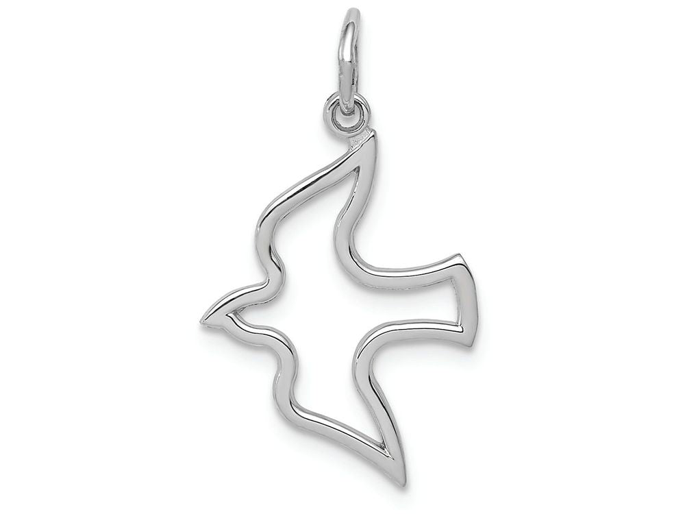FJC Finejewelers 14k White Gold Dove Charm