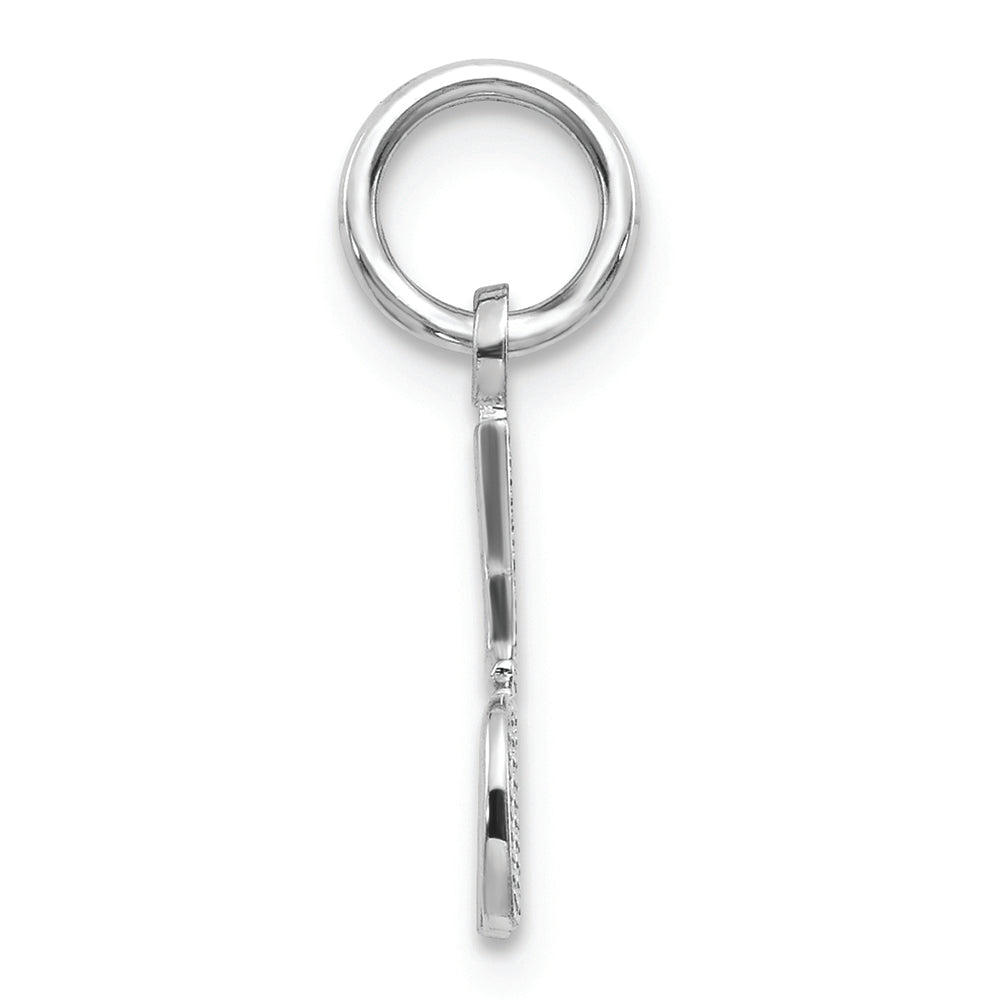 FJC Finejewelers 14k White Gold #1 Dad Charm