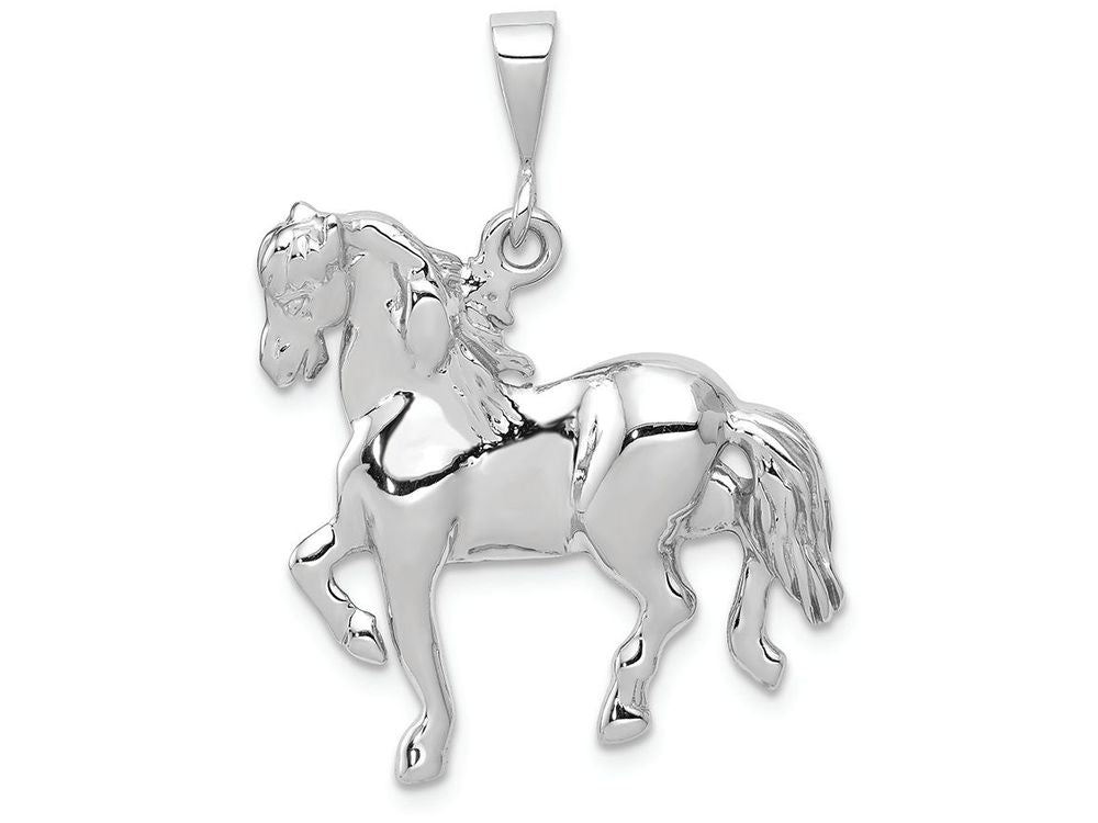 FJC Finejewelers 14k White Gold Horse Charm