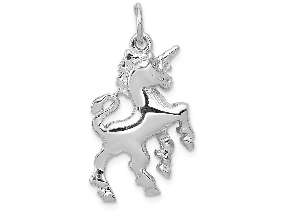 FJC Finejewelers 14k White Gold Unicorn Charm