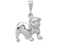 FJC Finejewelers 14k White Gold Bulldog Charm