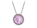 Wind and Fire June 8mm Crystal Birthstone Greek Key Necklace 18 Inches