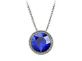 Wind and Fire September 8mm Crystal Birthstone Greek Key Necklace 18 Inches
