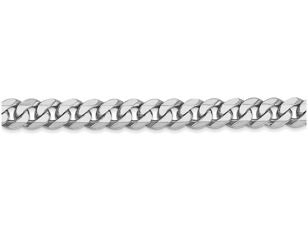FJC Finejewelers 18 Inch 14k White Gold 5.2mm Flat Curb Chain Necklace