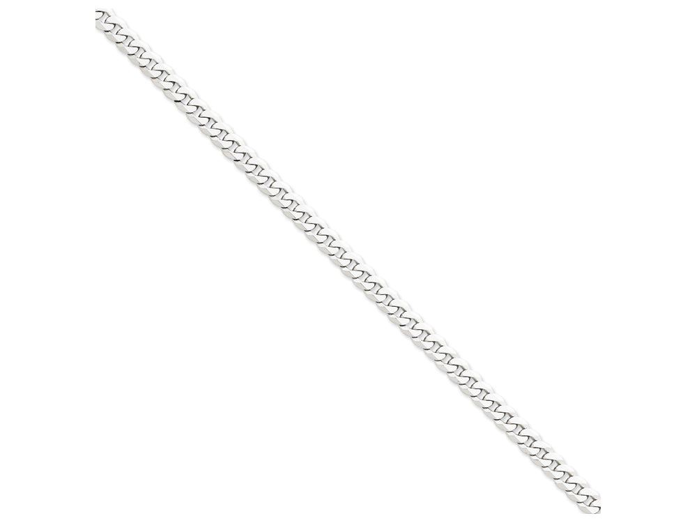 FJC Finejewelers 20 Inch 14k White Gold 6.1mm Flat Curb Chain Necklace