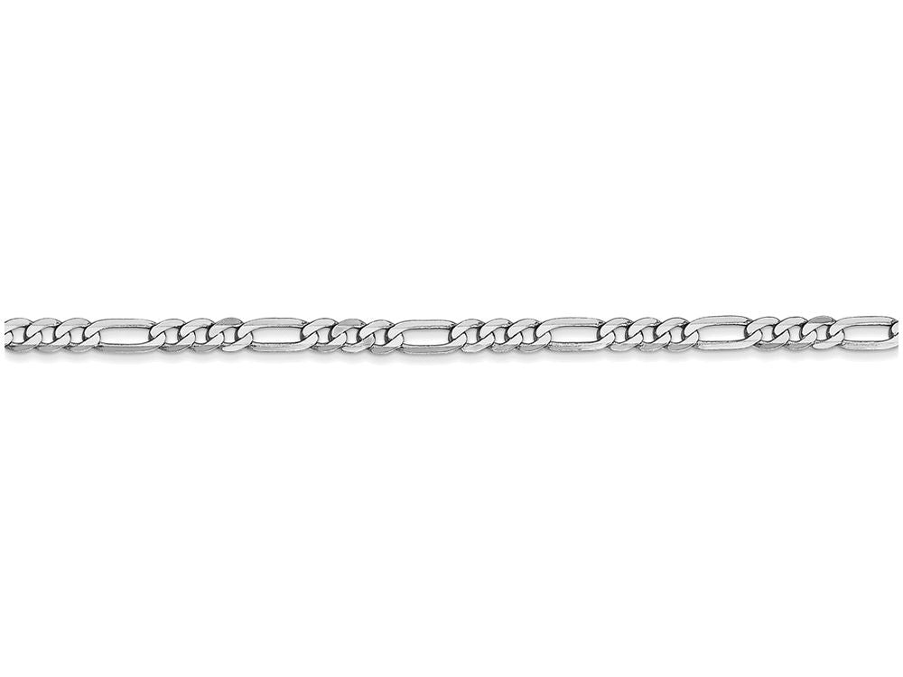 FJC Finejewelers 16 Inch 14k White Gold 2.75mm Flat Figaro Chain Necklace