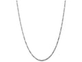 FJC Finejewelers 9 Inch 14k White Gold 2.75mm Flat Figaro Chain Ankle Bracelet (Smaller Ankles)