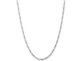 FJC Finejewelers 9 Inch 14k White Gold 3.0mm Flat Figaro Chain Ankle Bracelet (Smaller Ankles)
