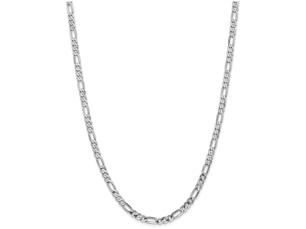 FJC Finejewelers 8 Inch 14k White Gold 5.0mm Flat Figaro Chain Bracelet