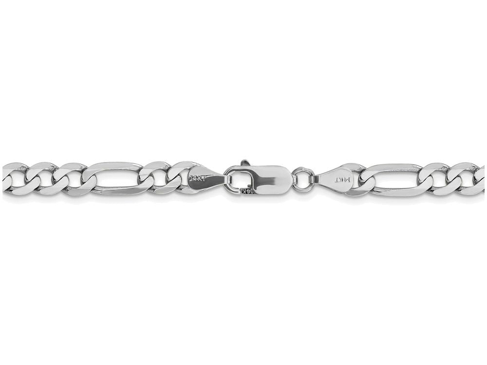 FJC Finejewelers 20 Inch 14k White Gold 6.0mm Flat Figaro Chain Necklace