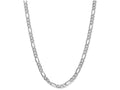 FJC Finejewelers 9 Inch 14k White Gold 6.0mm Flat Figaro Chain Ankle Bracelet (Smaller Ankles)
