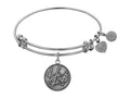 Angelica Collection Antique White Stipple Finish Brass rain Expandable Bangle