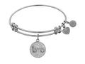 Angelica Collection Non-antique White Stipple Finish Brass i Need A Miracle Shema-or Expandable Bangle