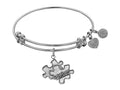 Angelica Collection Antique White Smooth Finish Brass Generation Rescue autism Expandable Bangle