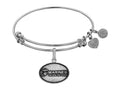 Angelica Collection Brass with White Finish U.S. Marines The Few. The Proud. Expandable Bangle